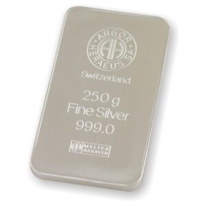 Lingote Plata 250 gr Argor Heraeus